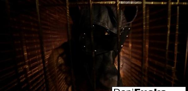  Dani Daniels A Trapped Bitch Inside A Dog Cage